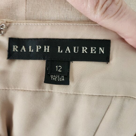 Ralph Lauren Black Label Gold Silk Clairy Balloon Bubble Skirt Mini Sz 12 VTG - Picture 6 of 14